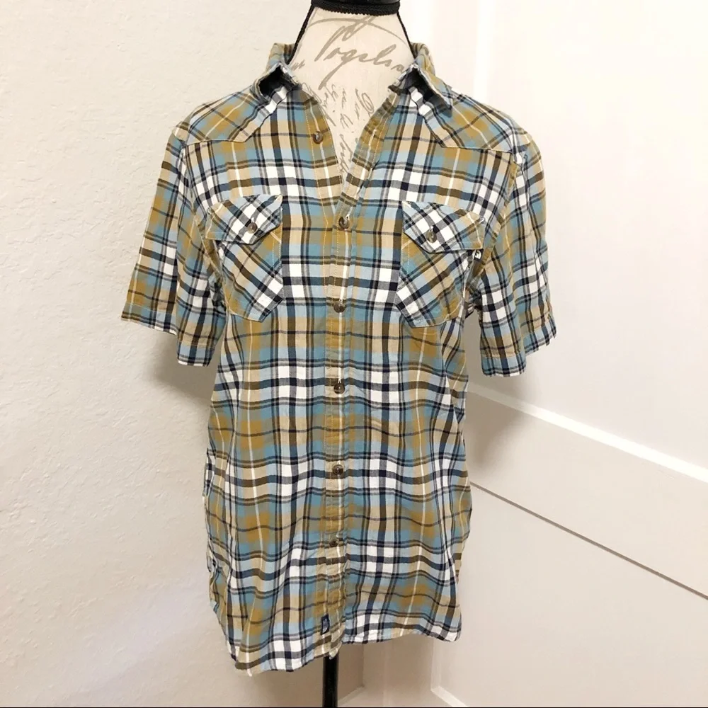 The North Face Plaid Short Sleeve Button Down